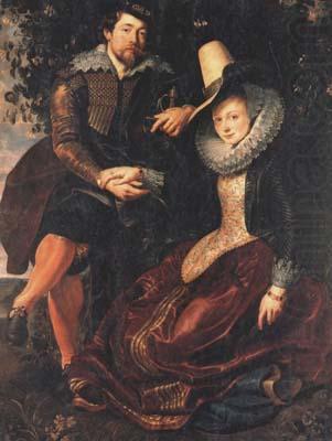 Peter Paul Rubens Selbstbildnis mit Isabella Brant in der Geibblattlaube (mk05) china oil painting image